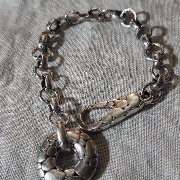 John Hardy Kali Pebble Link Charm Bracelet, SS - Picture 10 of 13